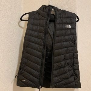 hooded the north face vest